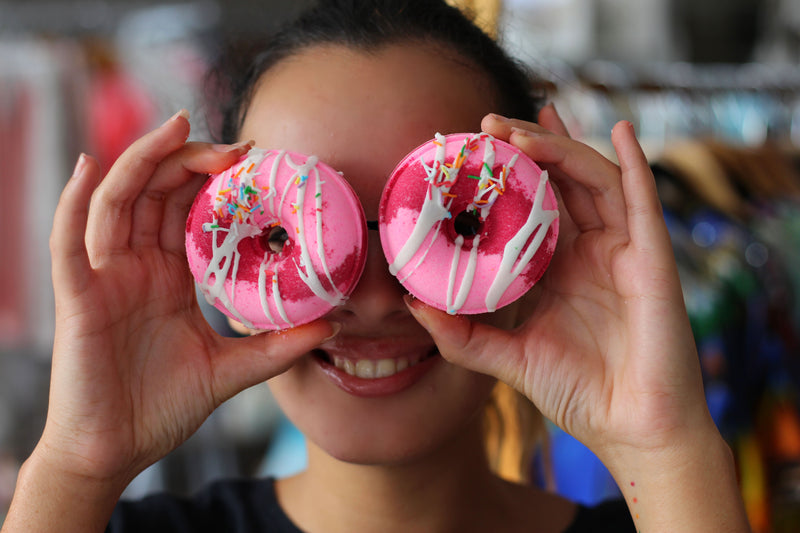 Strawberries & Cream Donut Bath Bomb